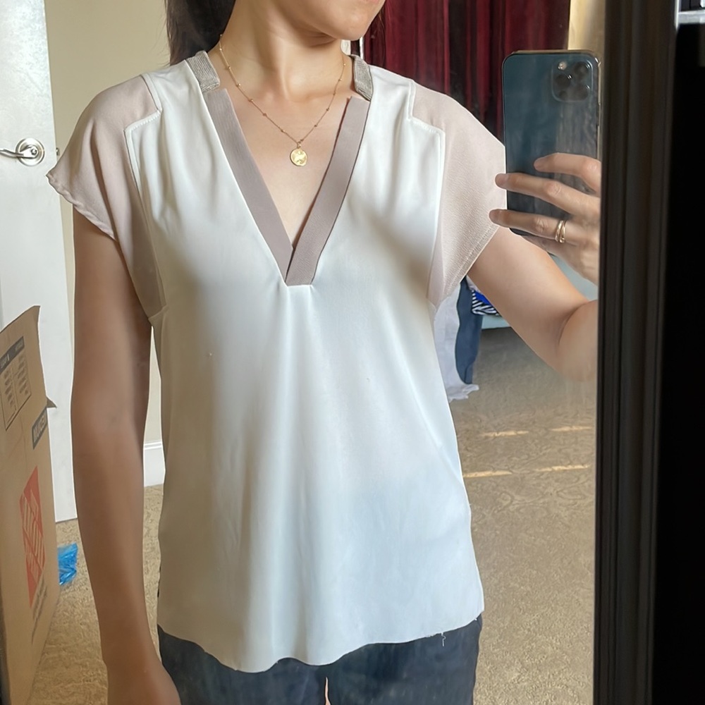 Zara white blouse